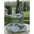 Bronze europe style fountain with angel statues